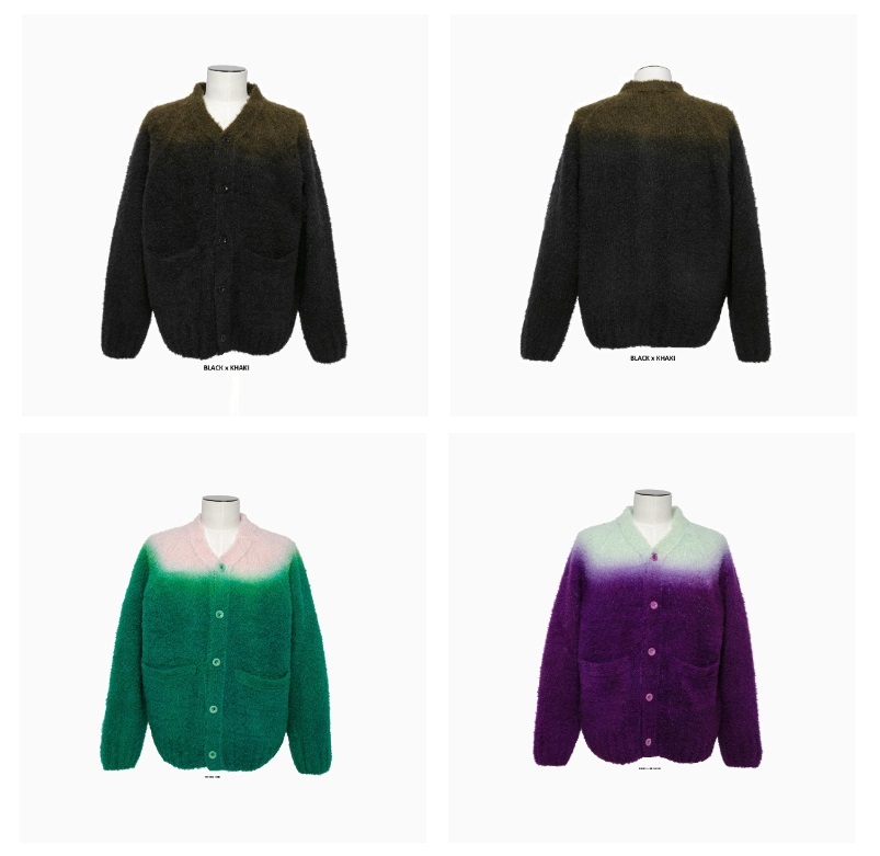 SACAI 2024 A/W GRADATION DYE KNIT CARDIGAN - PRE ORDER ITEM (預訂中)