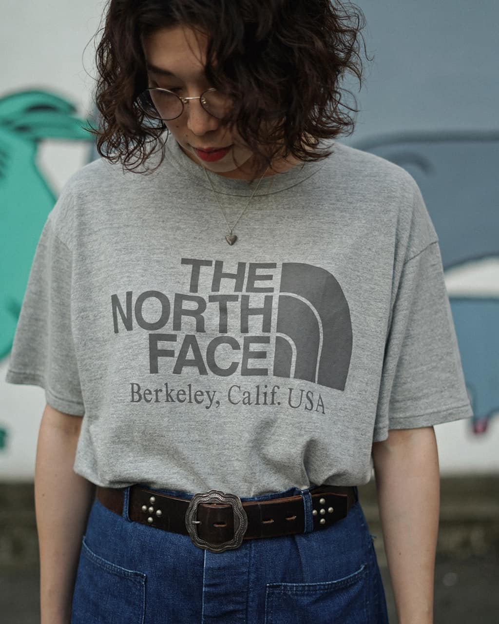 日本 TNF 紫標 Cotton Rayon Field Graphic Tee