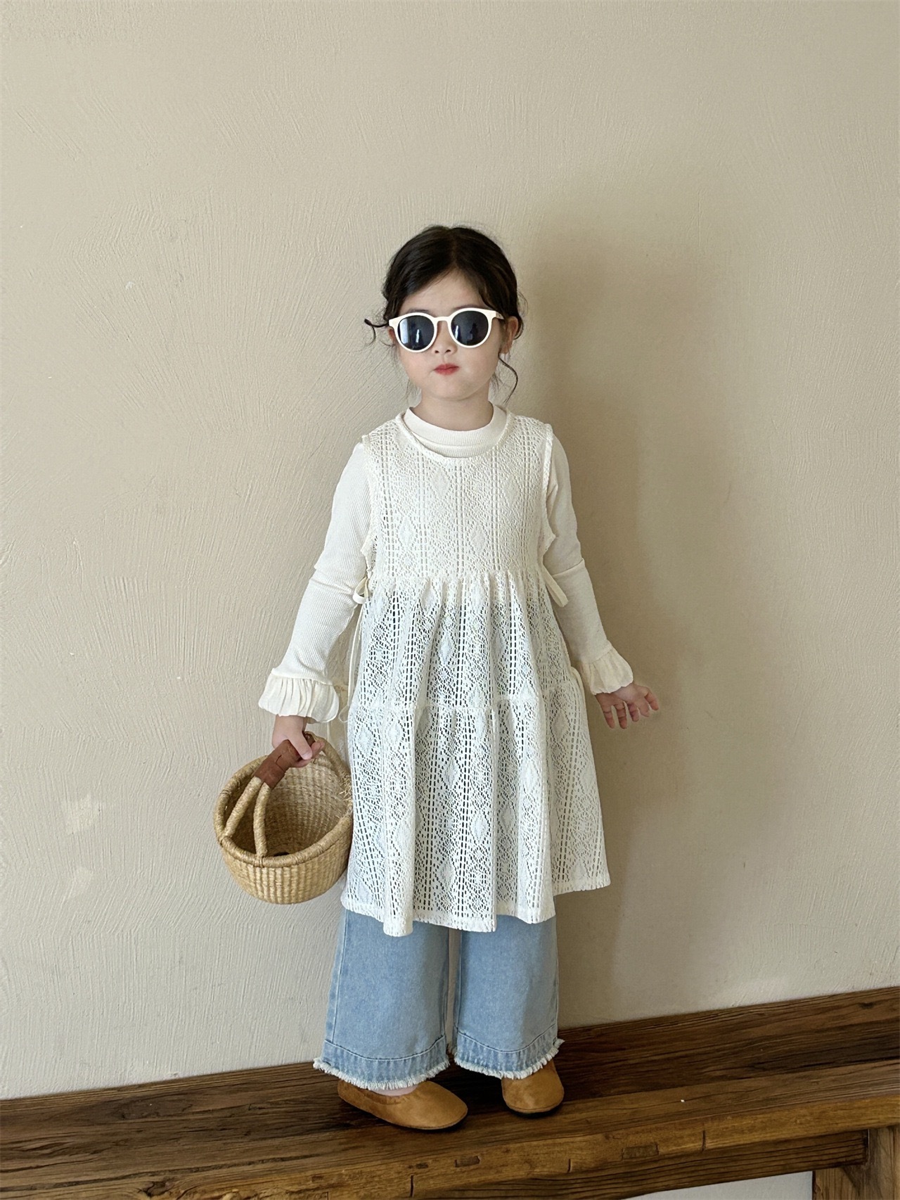 現貨｜蕾絲裙 100 今年流行疊穿蕾絲花邊套裝🍂  ＊需拆開購買