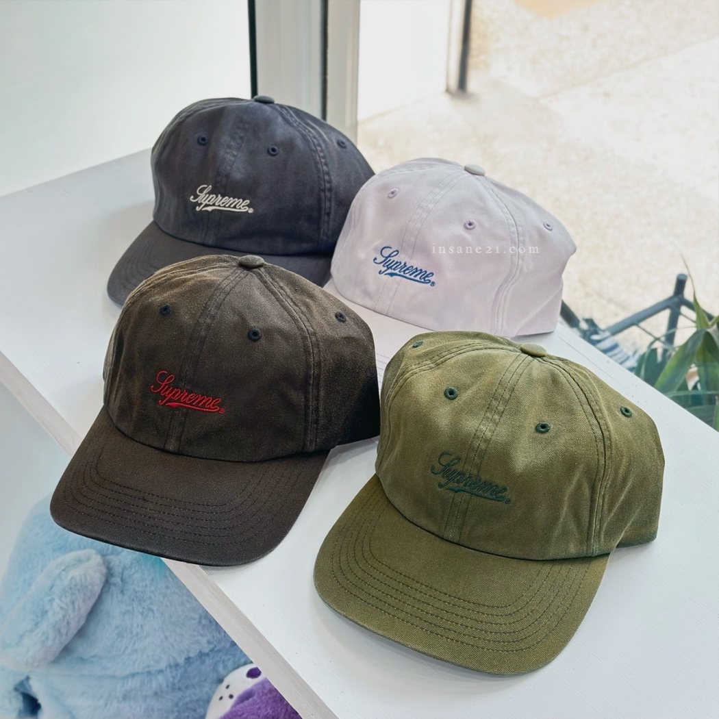 SUPREME CAP 草寫LOGO 水洗老帽 帽子 日本代購 潮牌
