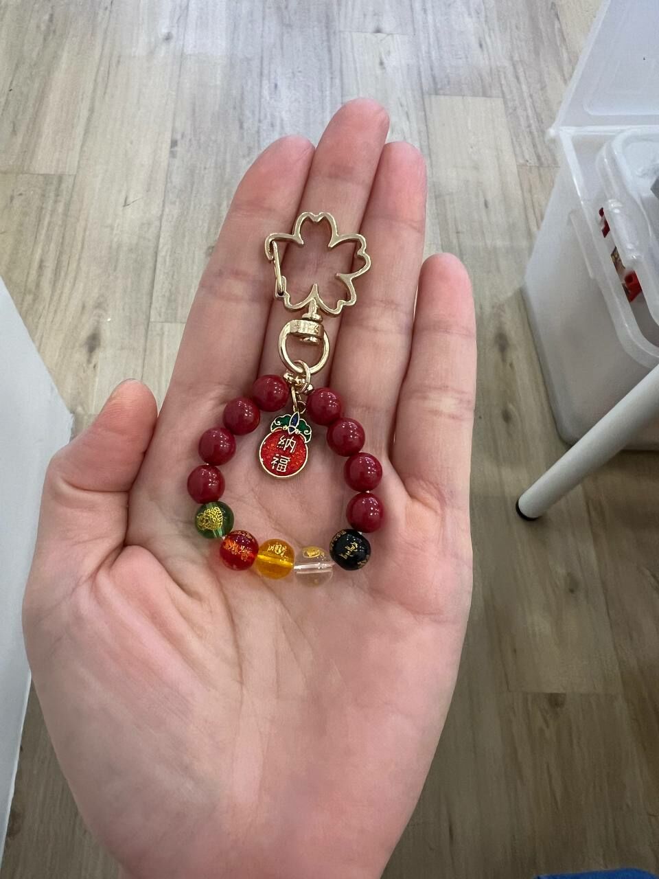 [S] GEMZ & CO ZBB WU LU CAI SHEN/CINNABAR KEYCHAIN, Z1 (Z1)