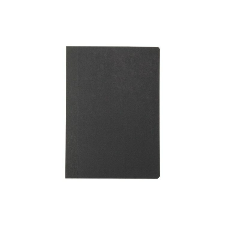 無印良品 MUJI 上質紙易開筆記本(橫線).A6.黑.80張