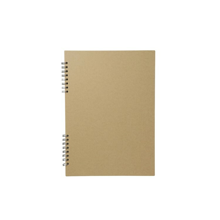 無印良品 MUJI 剪貼記錄筆記本 空白.A4.米.20張