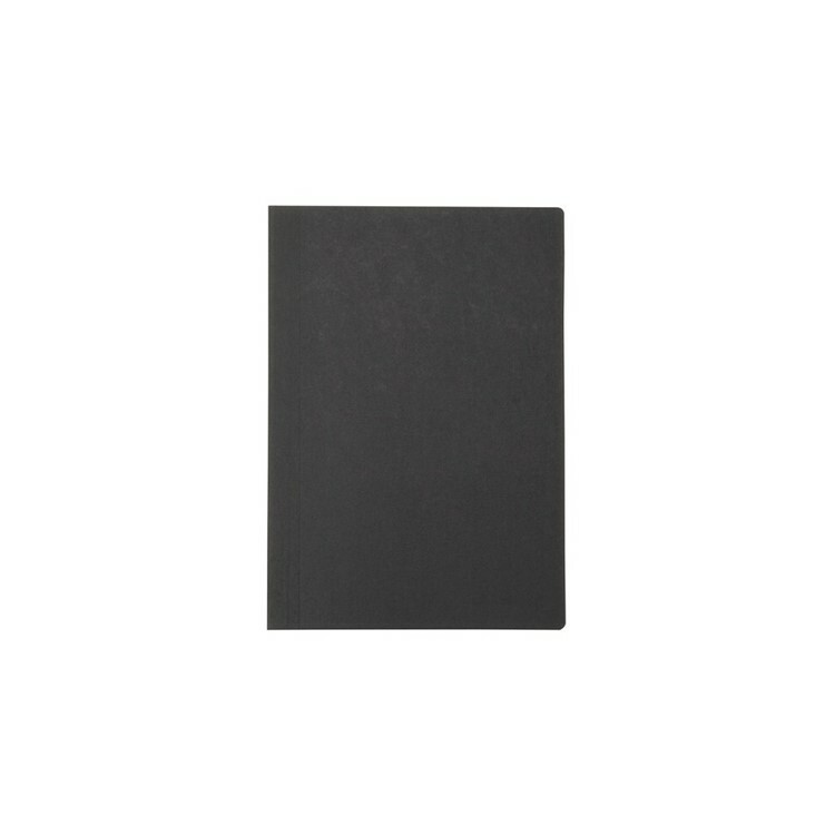 無印良品 MUJI 上質紙易開筆記本(橫線)/80張.B6.黑