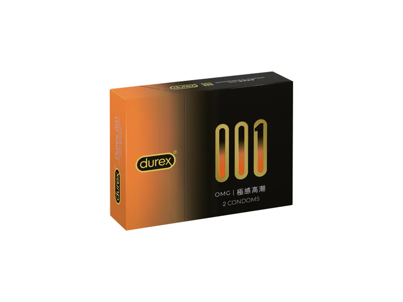 Durex 001 OMG 2's Pack PU Condom