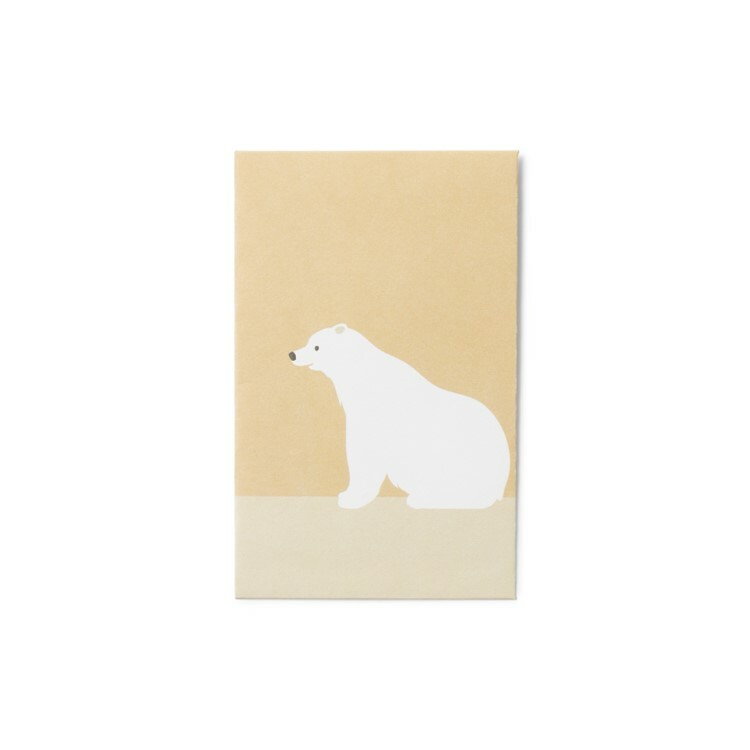 無印良品 MUJI 竹製紙袋 北極熊  3入 (70x110mm)