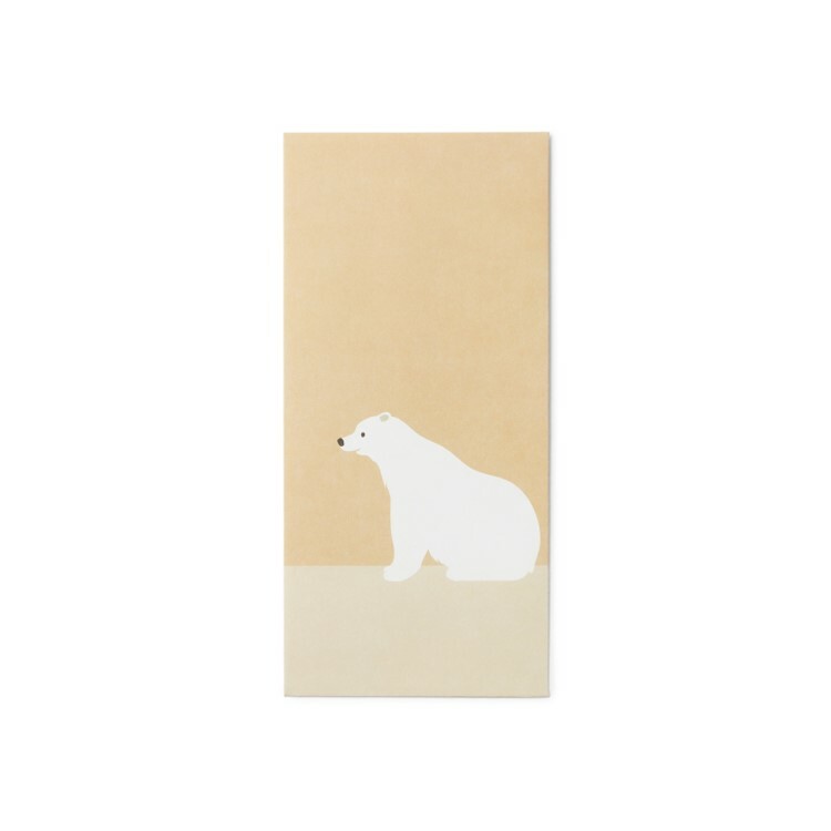 無印良品 MUJI 竹製紙袋 北極熊  3入 (90x190mm)