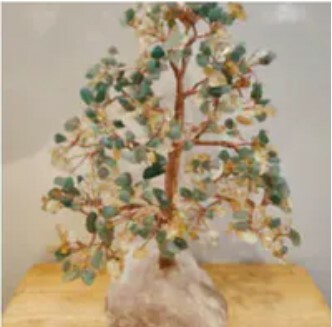 [S] GEMZ & CO HLCT SMALL RAW ROSE QUARTZ BASE, AVENTURINE & HIGH END CITRINE, W61 (W61)