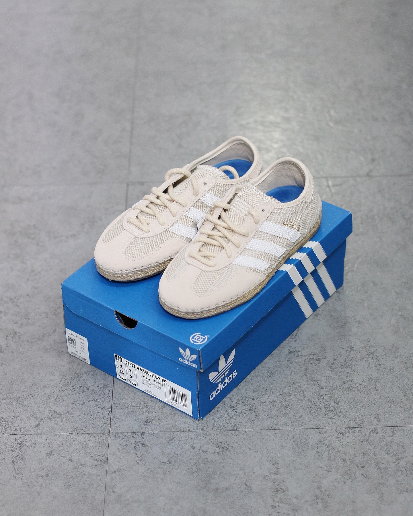Adidas GAZELLE BY CLOT EDISON CHEN (BEIGE) Halo Ivory  IH3144