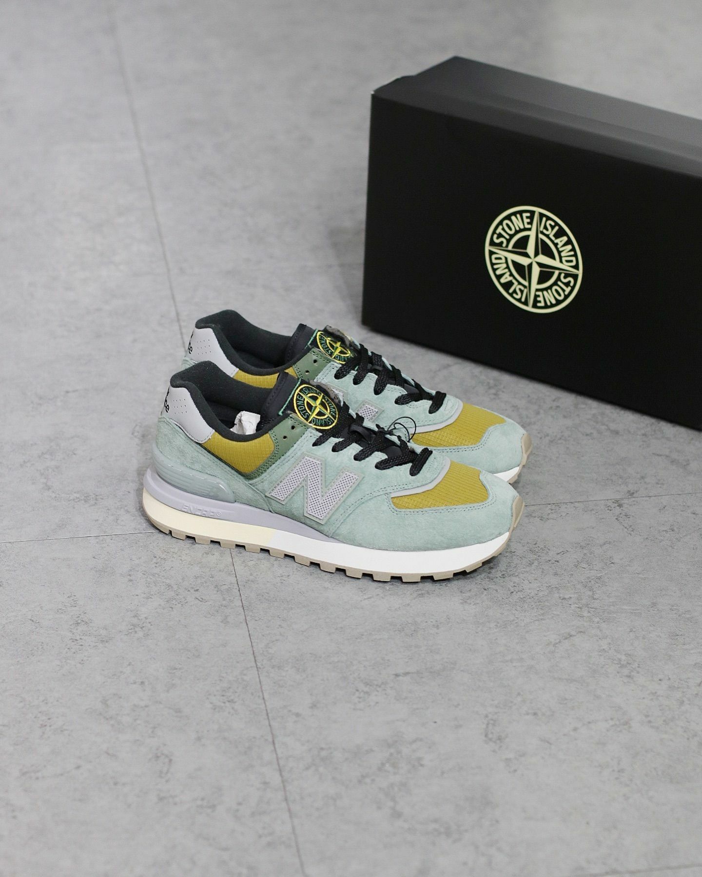 Stone Island x New Balance 574 Legacy 淺綠/深綠  U574LGIL U574LGTN
