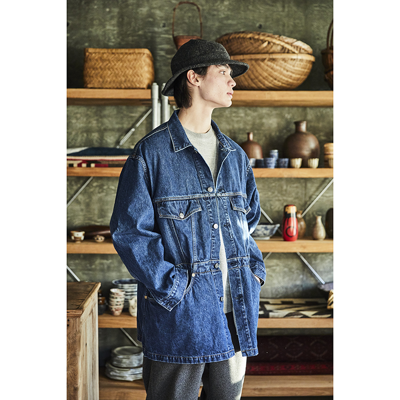 orSlow Denim Half Coat (6 Month Wash)