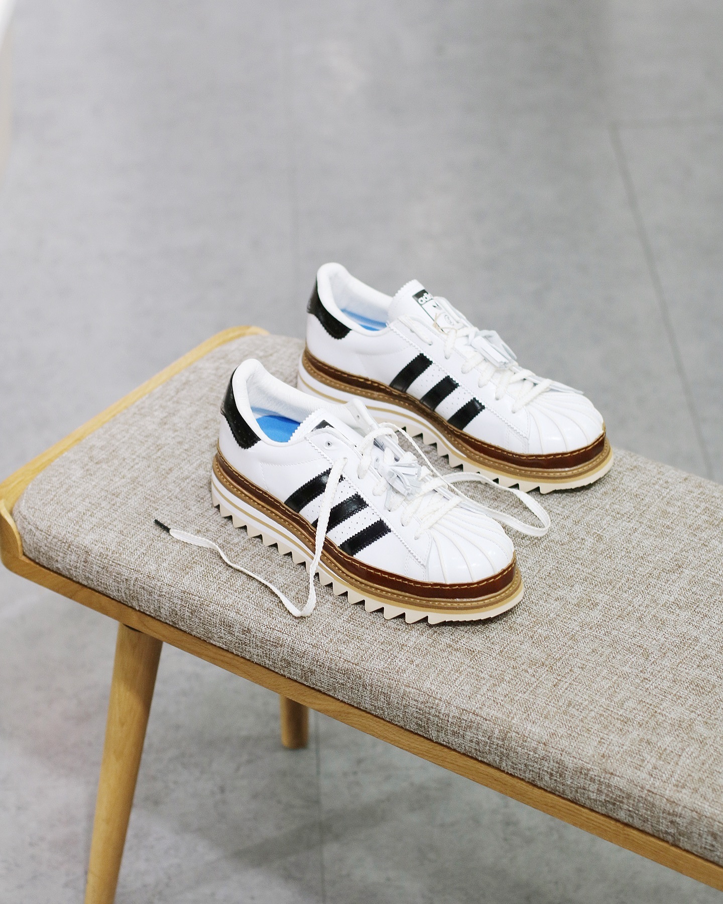 CLOT x Adidas Originals Superstar White By Edison Chen White Crystal Sand IH3132