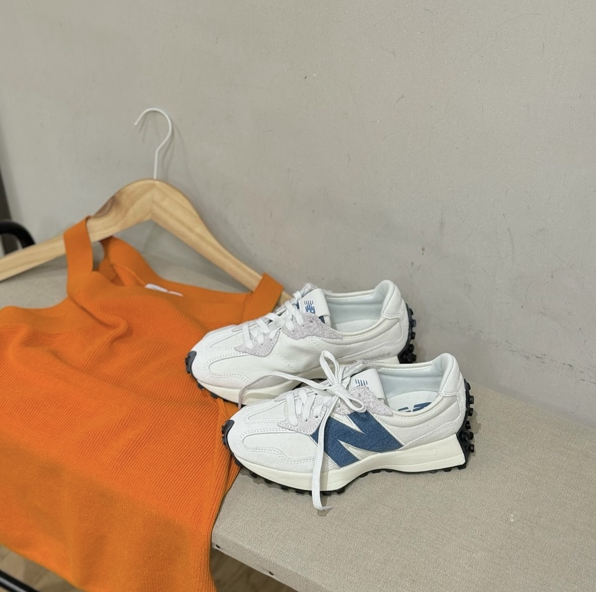 New Balance NB 327 米白牛仔 丹寧 麂皮 帆布 復古 慢跑鞋 WS327JB/預購