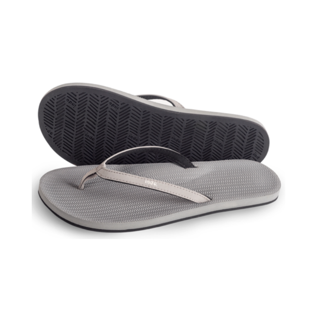 ※INDOSOLE 女款人字拖/山岩灰GRANITE