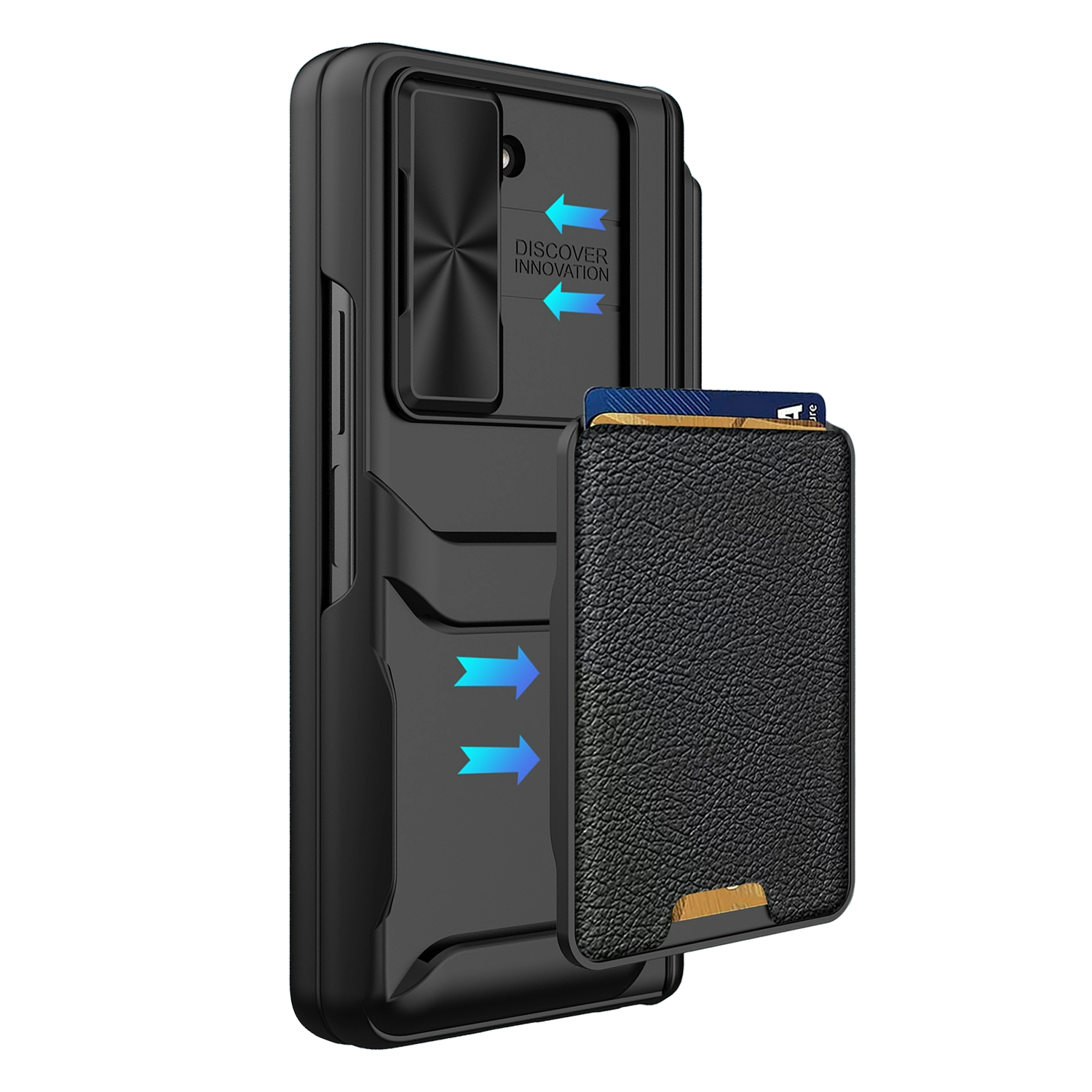 XPRO - Card Glide Pro - Samsung Z Fold 6 S Pen Case 可裝拆卡包筆槽鏡頭保護防撞手機手機殼