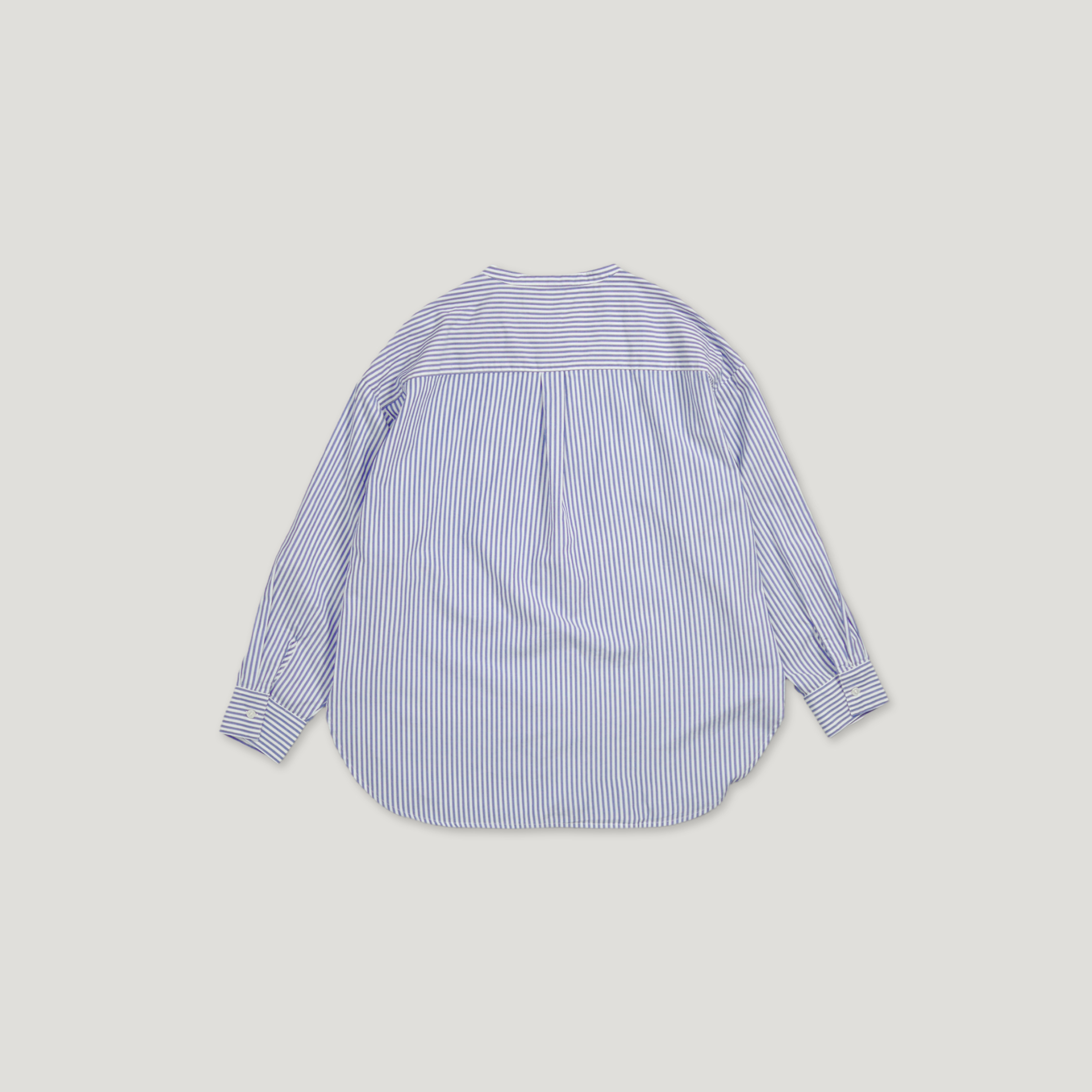 J.P.L. 立領口袋豎紋弧形襯衫 ╭ 2色 ╮