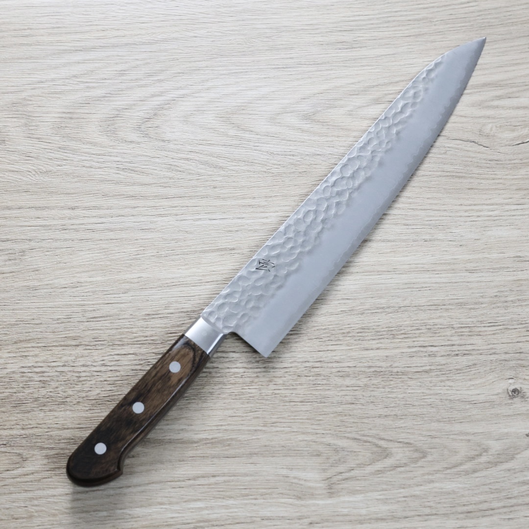 作SAKU 壱 牛刀 270mm AUS8鋼 鎚目