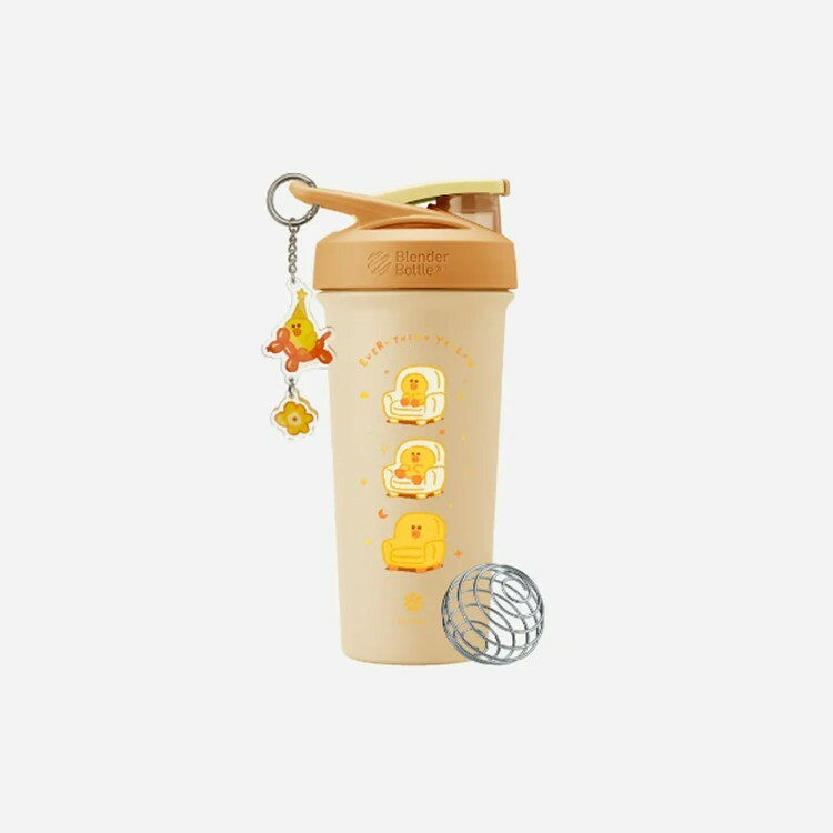 【LINE FRIENDS】BlenderBottle® Sleek不鏽鋼｜25oz 搖搖杯｜耍廢莎莉