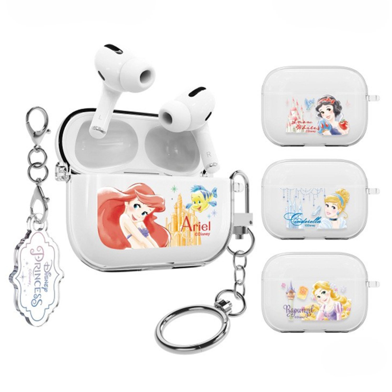 Disney - Clear Slim - Airpods Pro 2 Case 公主系列 一體式貼身透明硬套 BB
