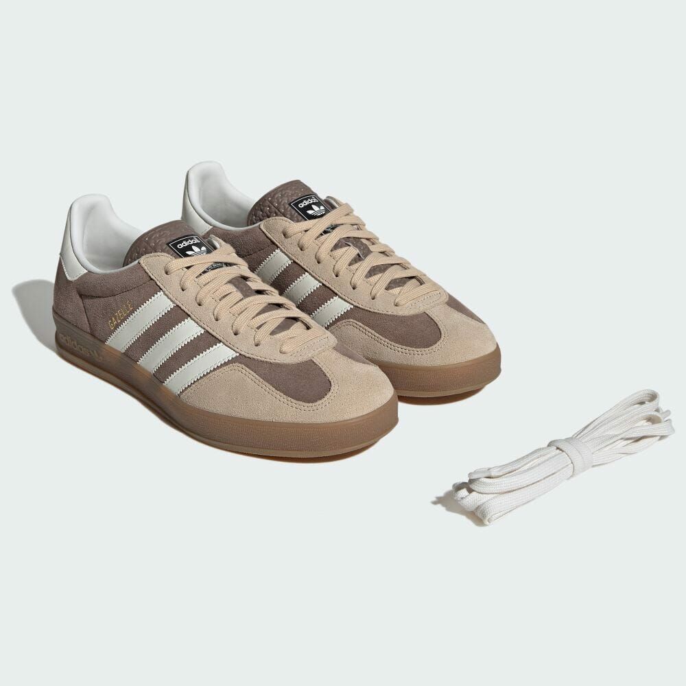 Adidas Originals GAZELLE Indoor Earth Strata Cloud White 焦糖底 卡其色 麂皮 咖啡牛奶 膠底 男女鞋 復古鞋 德訓鞋 IF9646