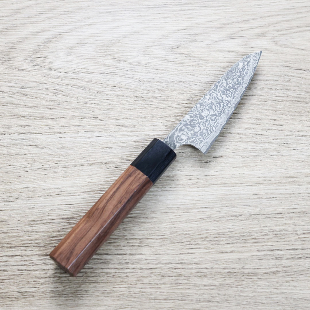 佐治武士 蔬果刀 90mm SG2鋼 黑染大馬士革