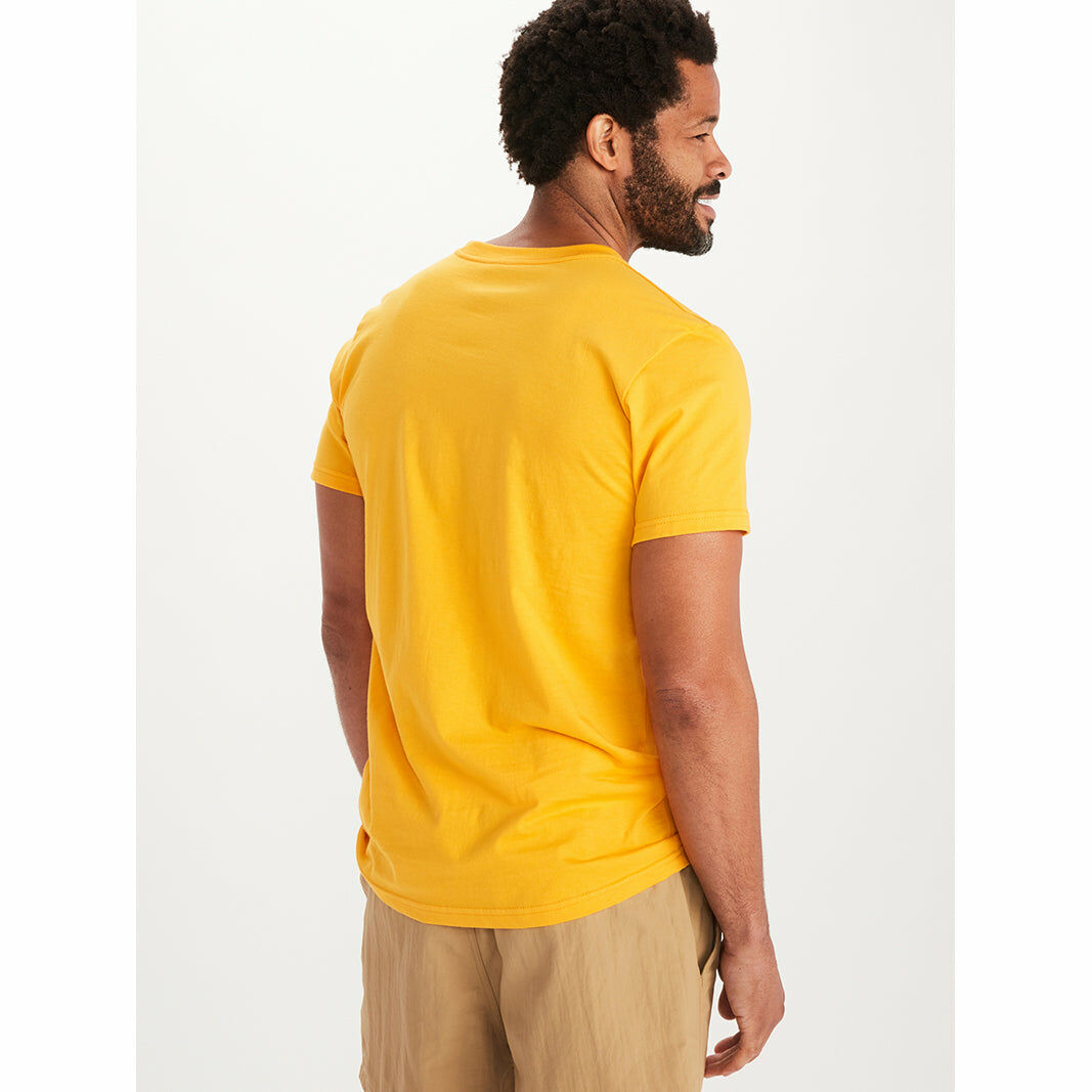 Marmot Men's Logo Short-Sleeve T-Shirt 男款有機棉短袖上衣 LOGO T恤 M12562-9342 Solar [HappyOutdoor]