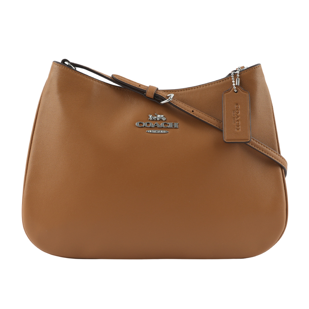 【COACH】Penelope 銀字平滑皮革肩背包