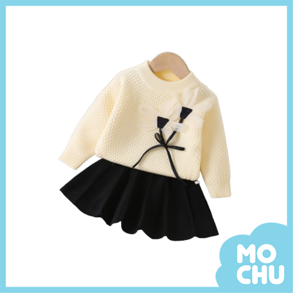 大白花針織套裝(六色)