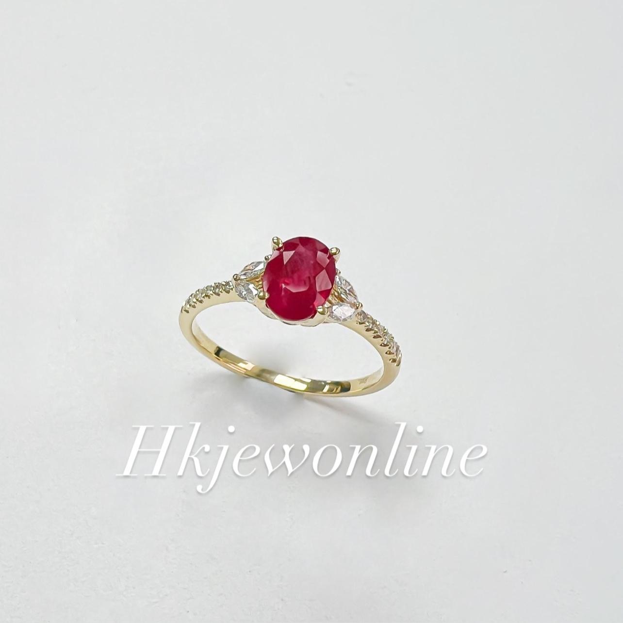 18K Ruby / Sapphire / Emerald Diamond Ring