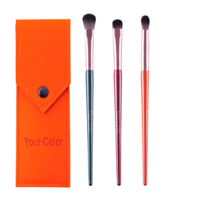 Popular item [3 pieces] Eyeshadow Brush Dunhuang Pony Hair (Color: Color) [Please contact customer service to confirm the delivery color after placing the order]