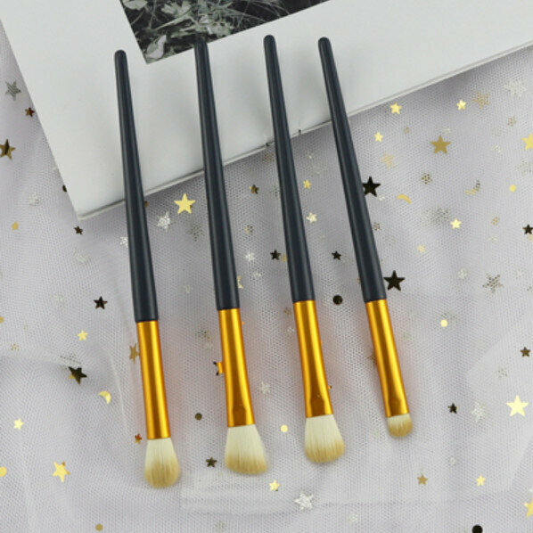 Hot style (4 pieces) eye shadow brush set (4 pieces navy blue)