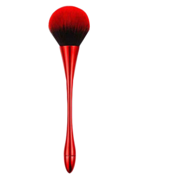Popular style [1 piece] loose powder brushed man-made fiber (color: red) [please contact customer service to confirm the delivery color after placing the order]