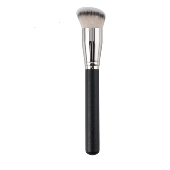 Popular model [1 piece] 270 round head concealer brush with artificial fiber (color: black) [Please contact customer service to confirm the delivery color after placing the order]