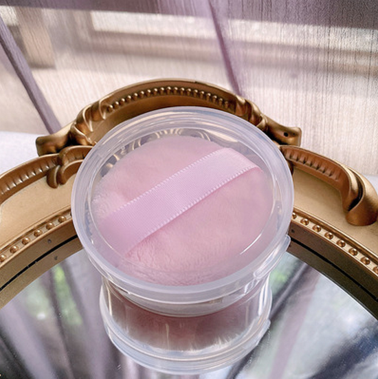 New style [1 pack] long-haired flocked powder puff (small size 55mm*15mm) [please contact customer service to confirm the delivery color after placing the order]
