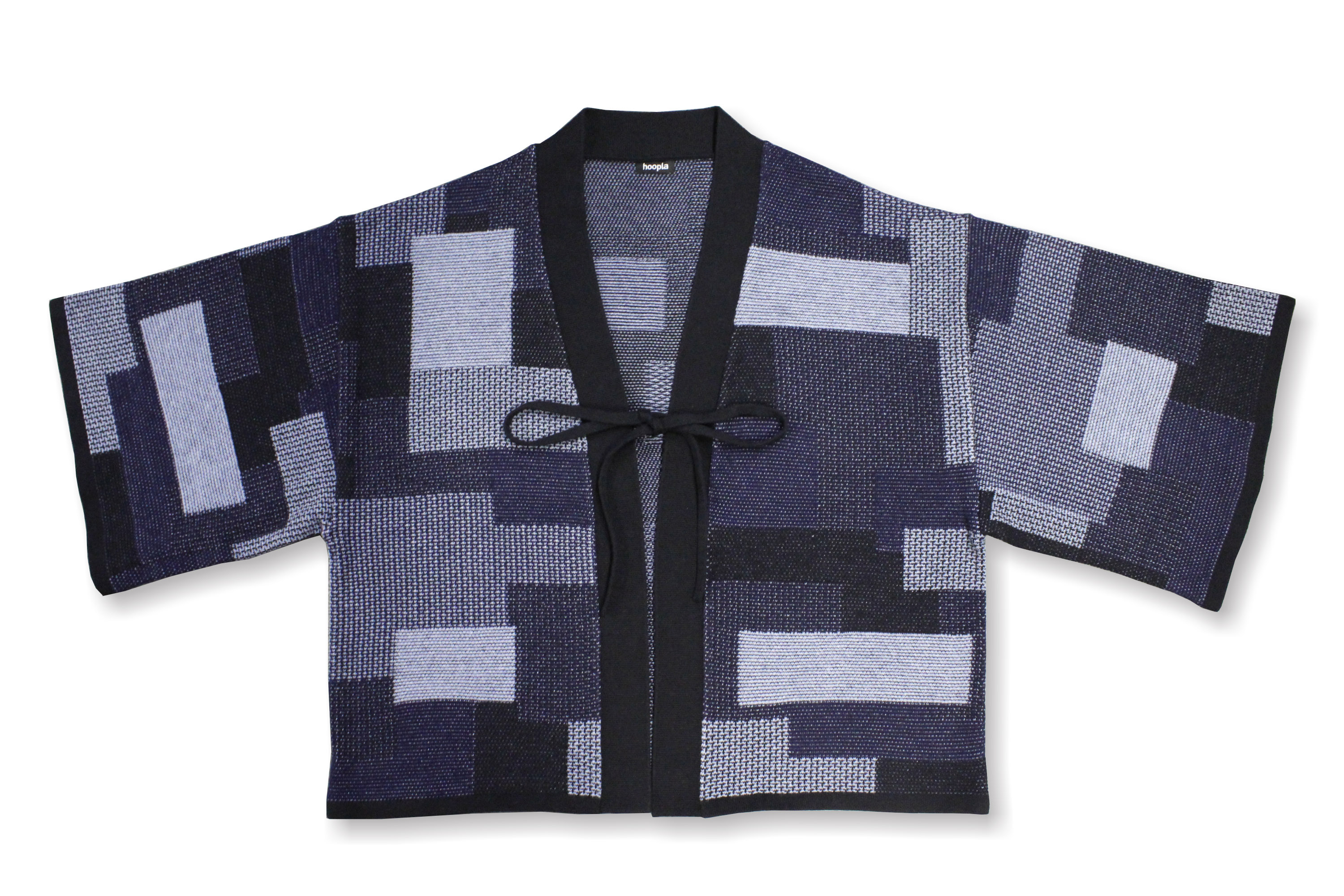 牛仔拼布圖案羽織