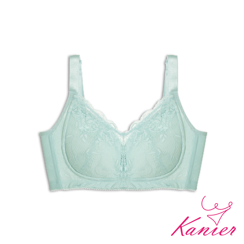 【Kanier卡妮兒】春露晨光 美型集中高脊心無鋼圈內衣【6010 新芽綠 C / D / E罩杯】