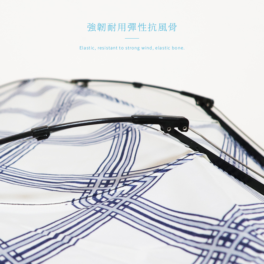 雨之情日本花布超輕折傘,傘骨採強韌耐用抗風傘骨,可達抗風效果