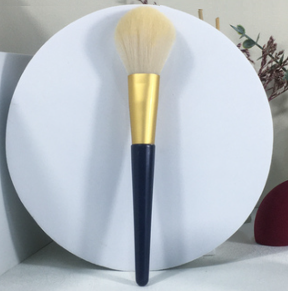 Hot style [1 piece] loose powder brush with artificial fiber hair (color: blue)