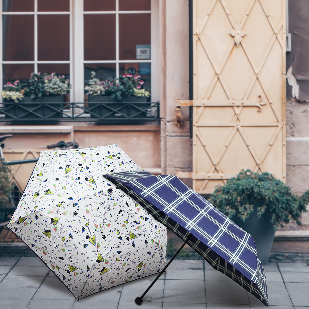 日系清新傘布花色,雨之情日本花布超輕折疊傘,簡單好百搭