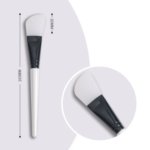 New style [1 piece] silicone knife-shaped facial mask brush with wooden handle [please contact customer service to confirm the delivery color after placing the order]