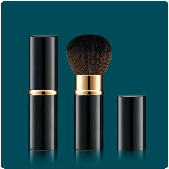 Popular makeup brush [Mysterious Black] [2*8.5cm]