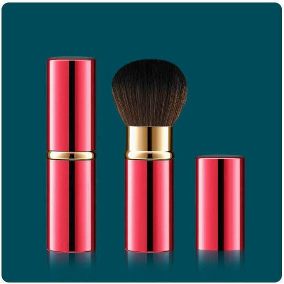 Popular makeup brush [Chinese Red] [2*8.5cm]