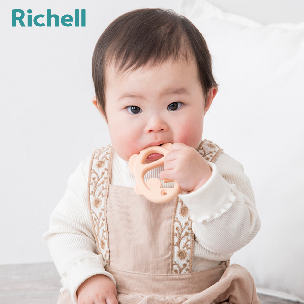 【Richell 利其爾】 全矽膠 寶寶固齒器 小丑魚寶寶  (3 個月以上適用)  安撫玩具
