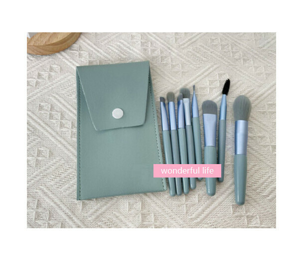 Popular model [pack of 8] makeup brush + brush bag [please contact customer service to confirm the delivery color after placing the order]