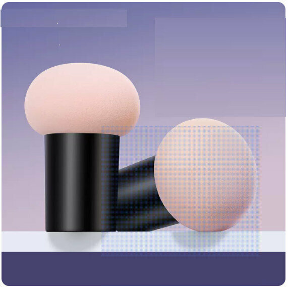 The popular mushroom head puff cushion beauty egg [honey orange (2 pieces)] [4*6cm]