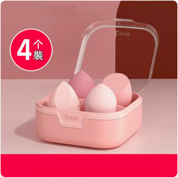 The hottest beauty sponge [Strawberry Mousse (4 pieces)]