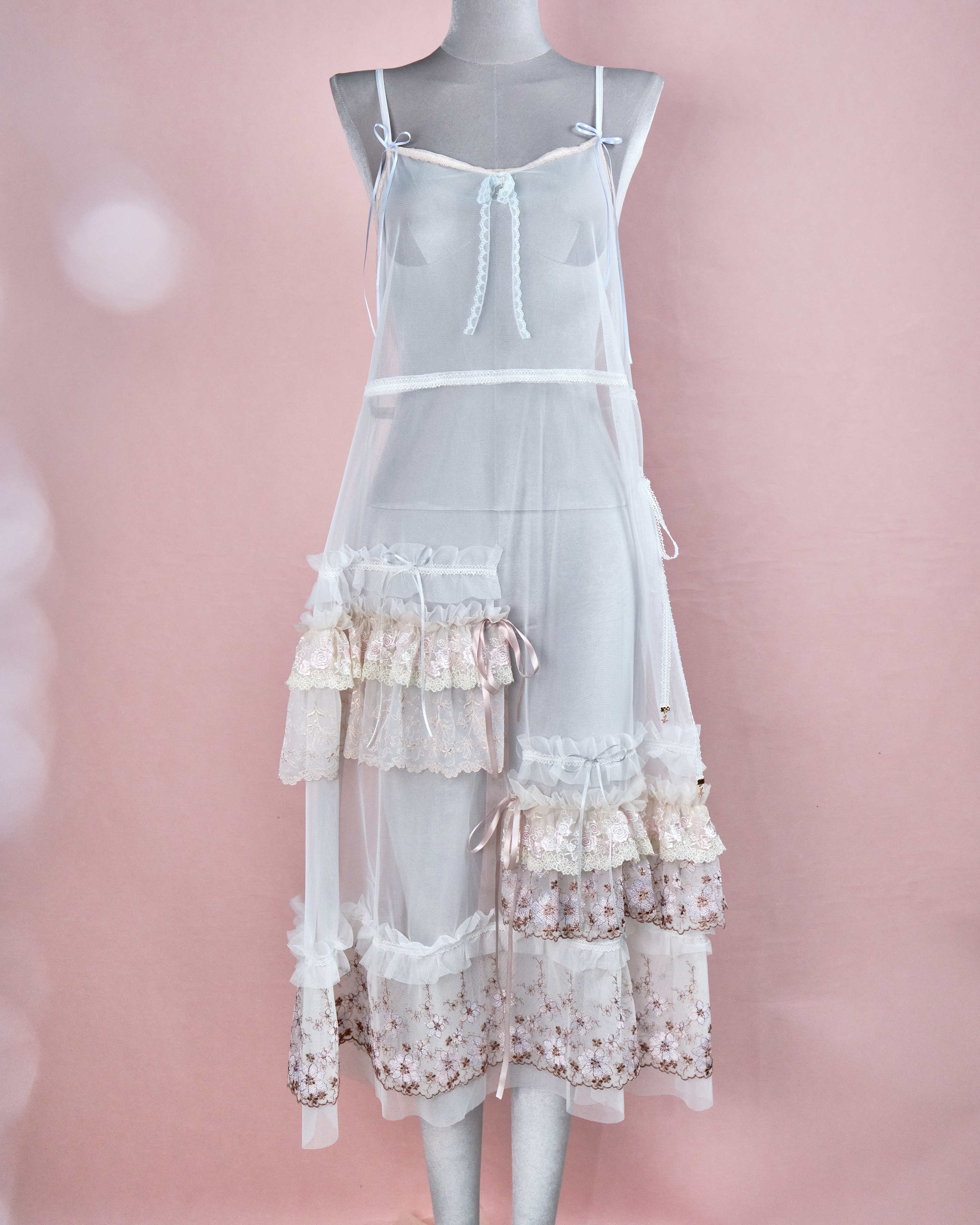 11218 The Tale About Garden Girl~Grape Vine Laced Mesh Dress