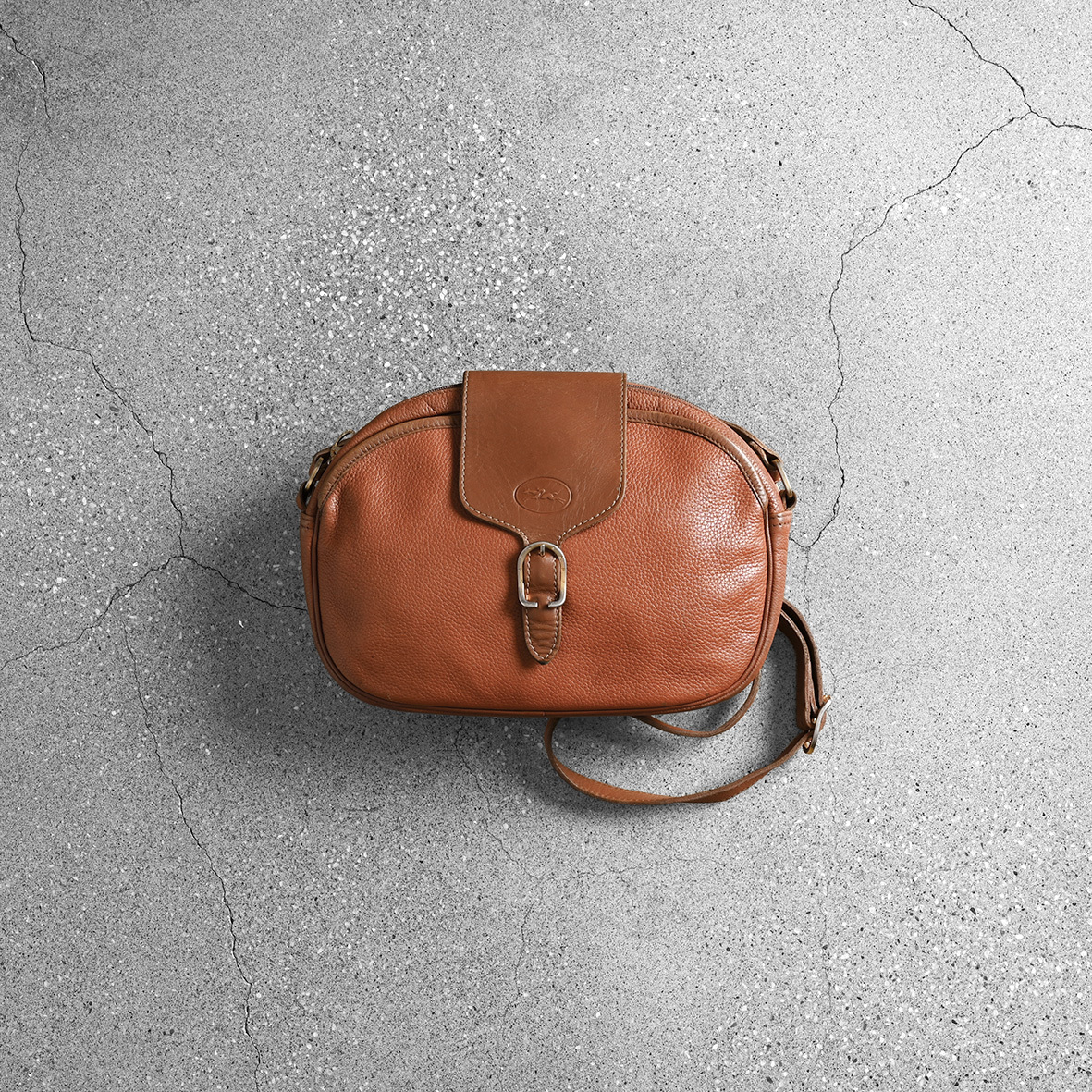Longchamp 古董斜肩包