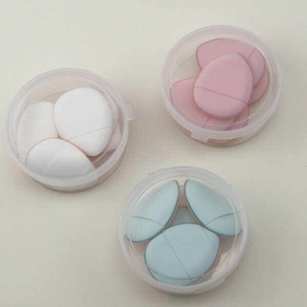 New style (15 pieces) fingertip water drop small powder puff (finger powder puff (boxed color random))