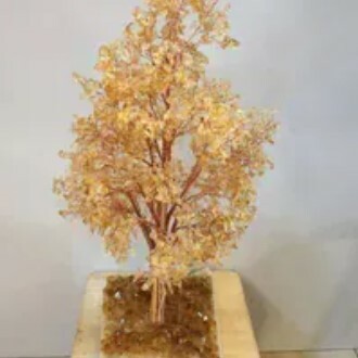 [S] GEMZ & CO HLCT XL HIGH END CITRINE DRUSE CRYSTAL TREE, HIGH END CITRINE, W73 (W73)